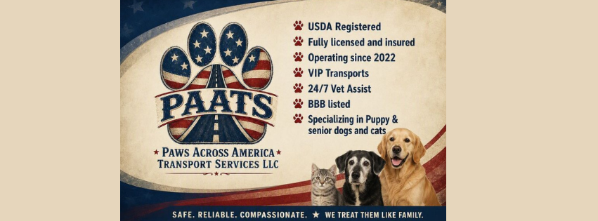 Paws Across America Transport Services LLC banner